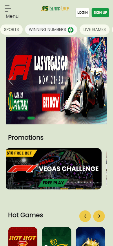 Island Luck Casino Mobile screenshot